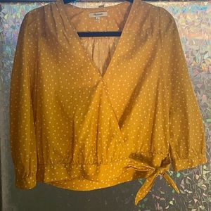 Madewell Wrap Top in Star Scatter size Medium